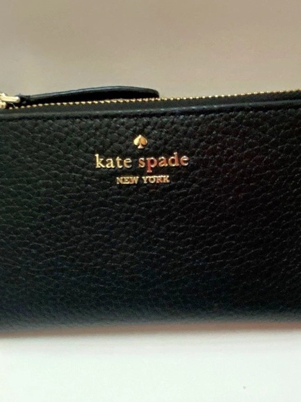 Kate Spade Small L-Zip Wallet Black